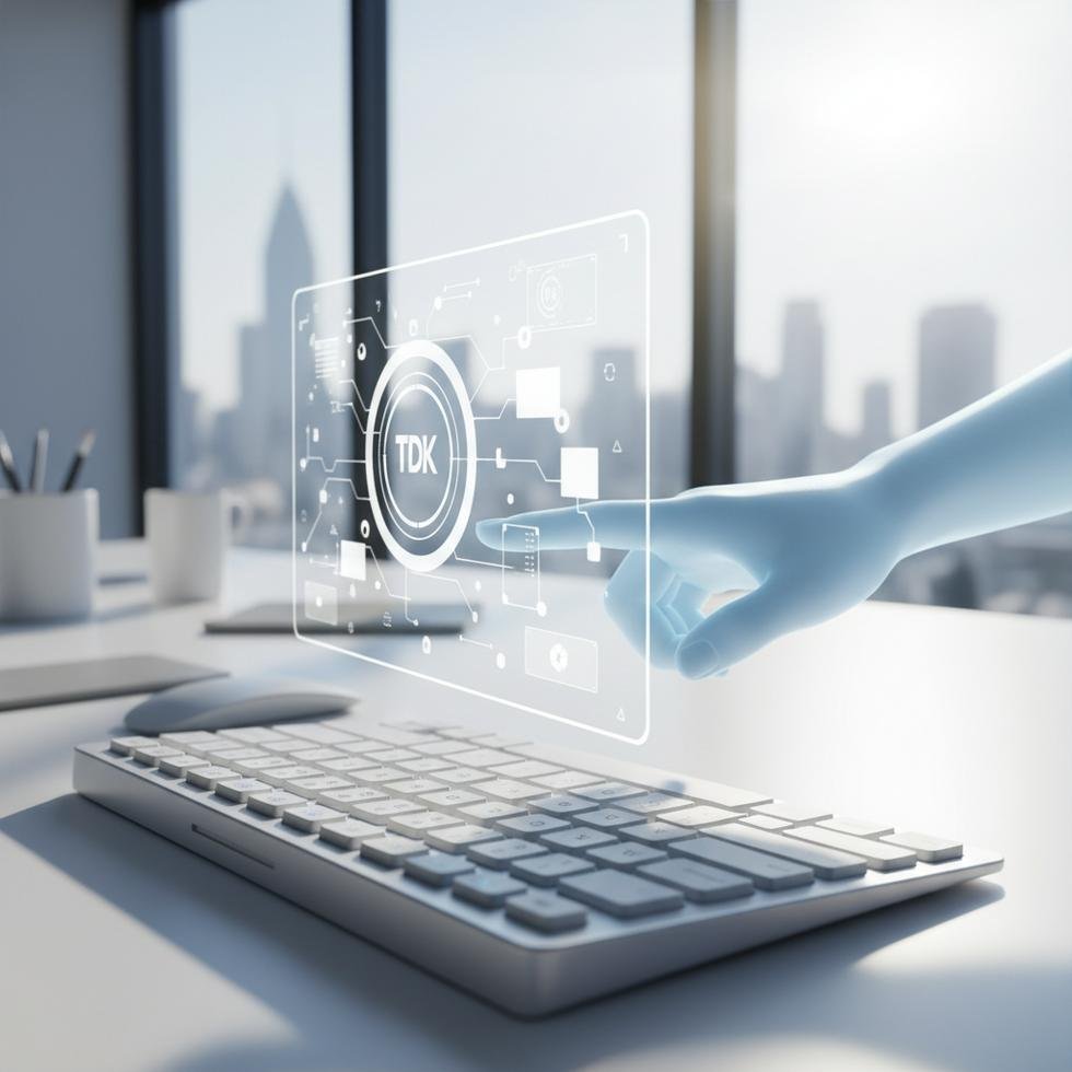 Türkçe klavye ve çevrim içi oylama ekranı üzerindeki bir el