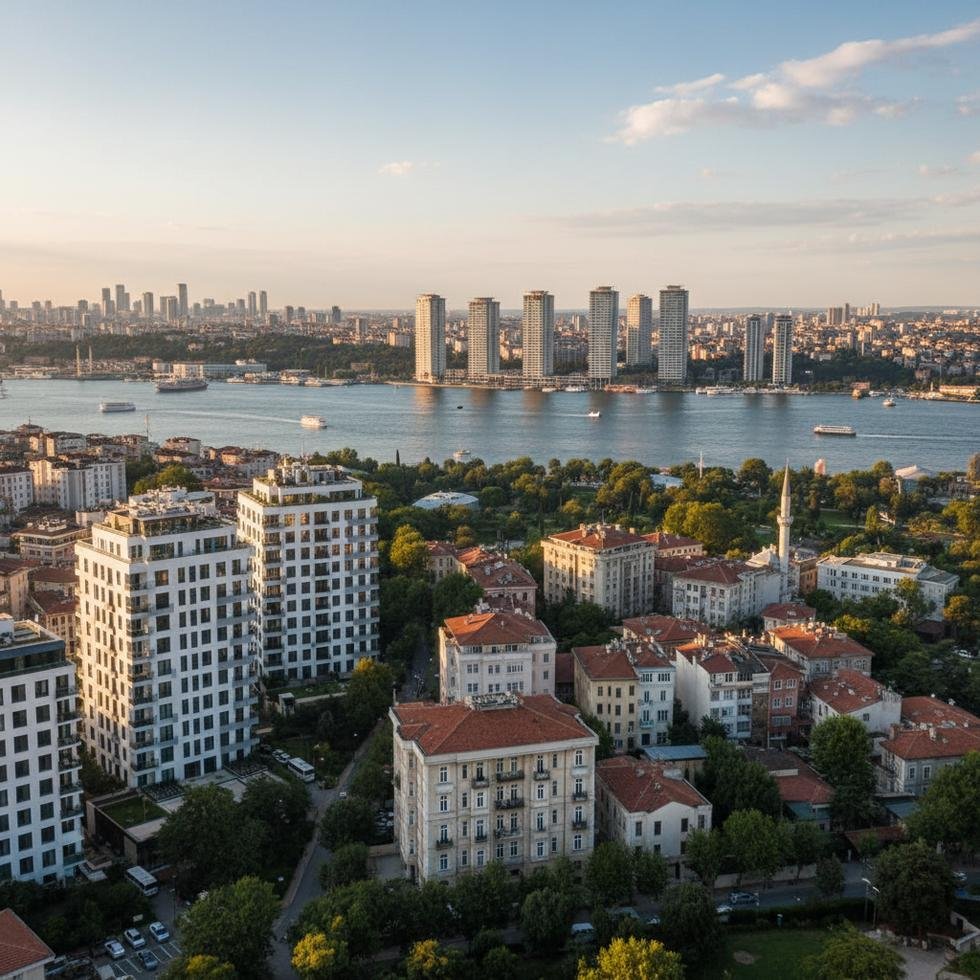 İstanbul'da farklı semtlerdeki apartmanların genel görünümü