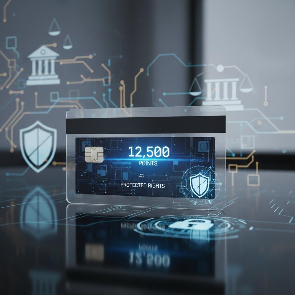 Kredi kartı ve dijital puan göstergesi
