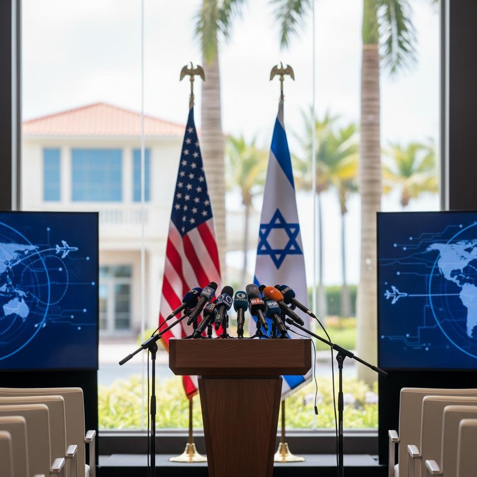 Trump ve Netanyahu Florida'da ortak basın toplantısında konuşuyor