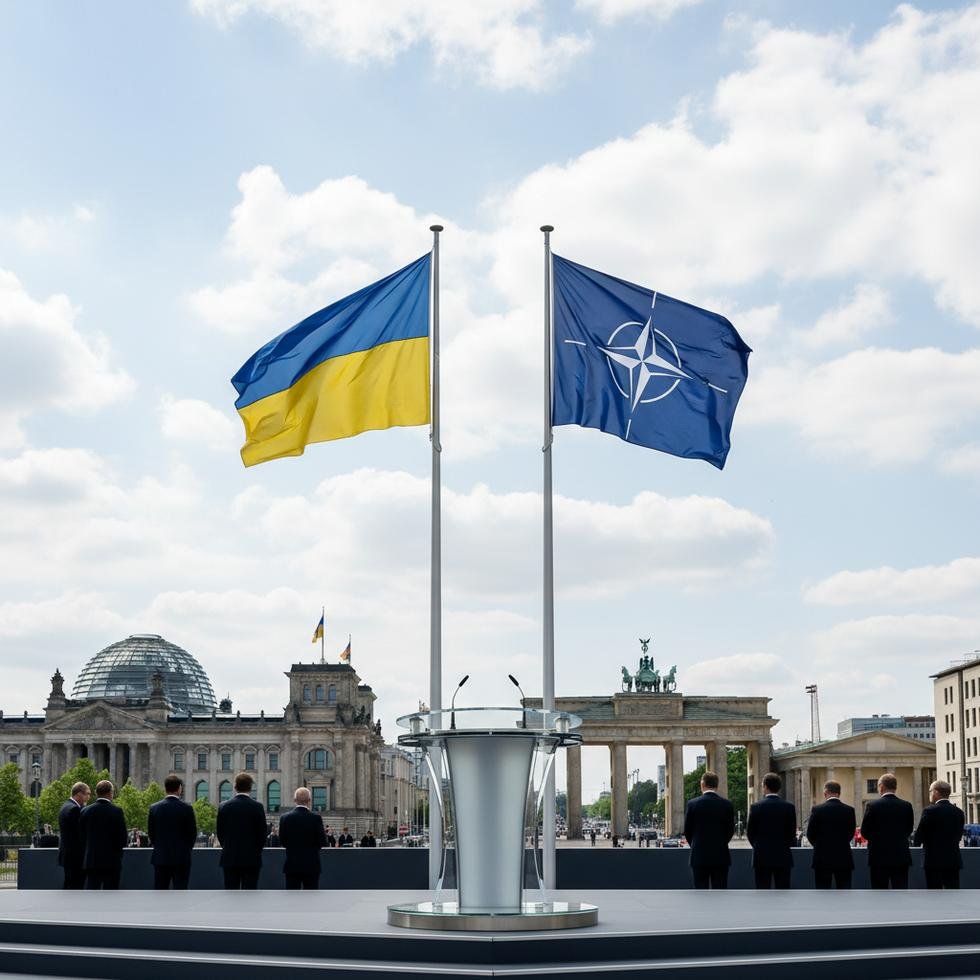 Berlin'de düzenlenen uluslararası zirvede Ukrayna ve NATO liderleri