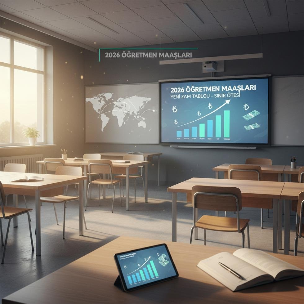 Türkiye’de öğretmen maaş zamlarını inceleyen eğitimciler ve güncel maaş tablosu.
