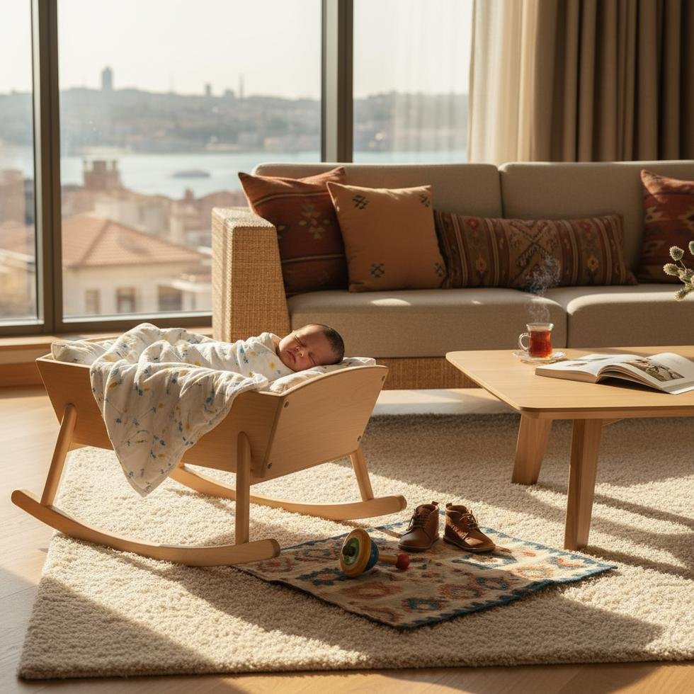 Yeni doğum izni düzenlemesiyle birlikte aileleriyle zaman geçiren Türk ebeveynler