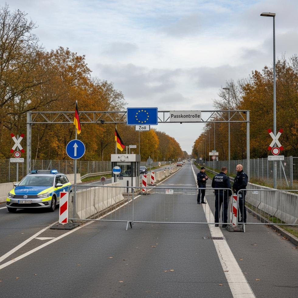 Almanya sınırında iltica başvurusu için bekleyen az sayıda mülteci