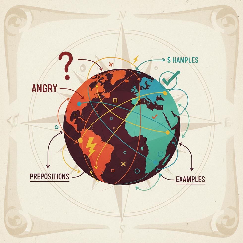 angry kelimesinin İngilizce kullanımını gösteren örnek görsel