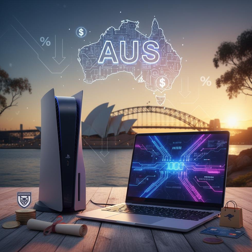 Avustralya'da PS5 ve oyun laptop fiyatlarını gösteren grafik