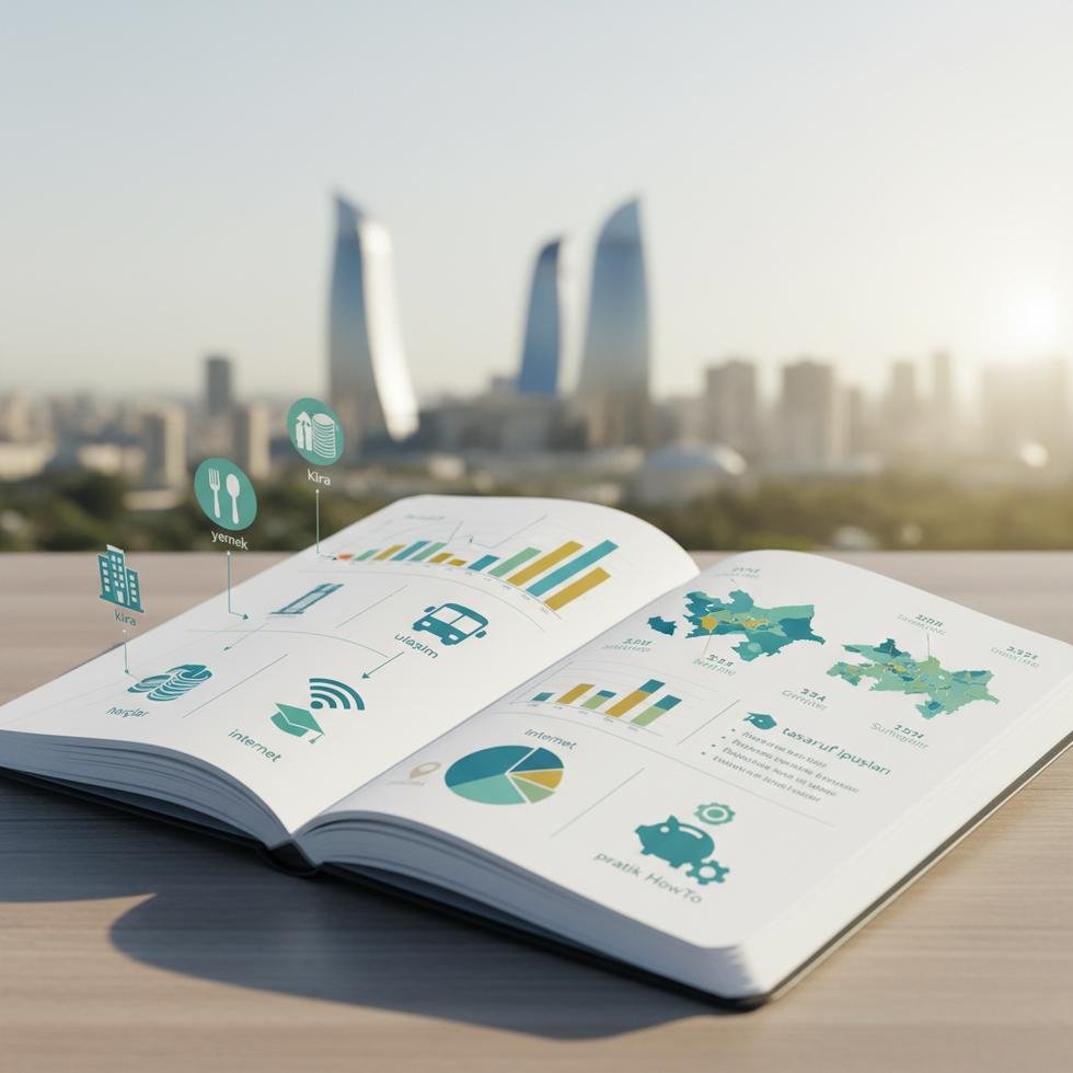 Azerbaycan'da öğrenci masraflarını gösteren örnek bütçe tablosu