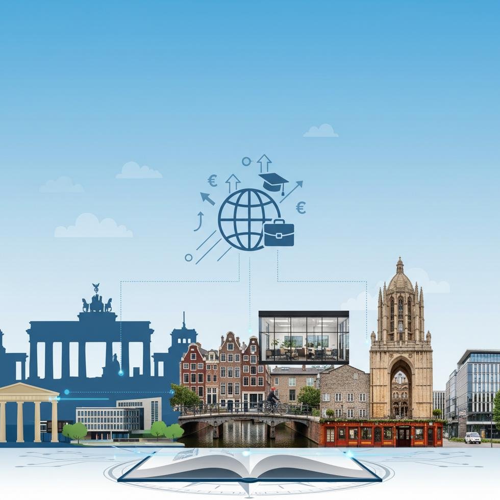 Berlin, Amsterdam ve Dublin şehirlerinin Work and Study olanakları