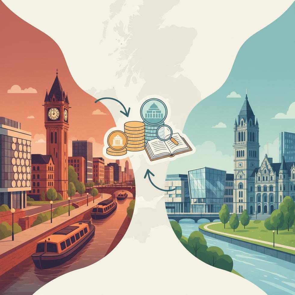 Birmingham ve Leeds şehirlerinin maliyet karşılaştırması tablosu