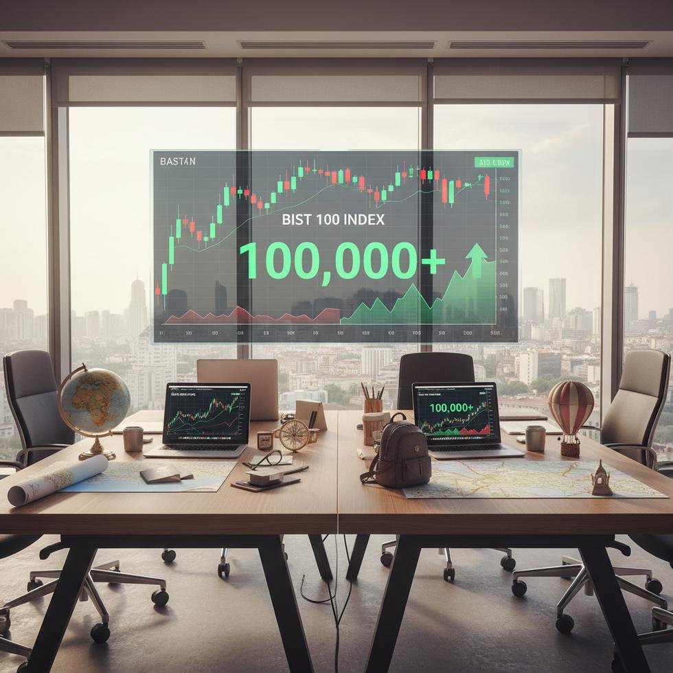 BIST 100 endeksindeki artışı izleyen yatırımcılar ve gençler