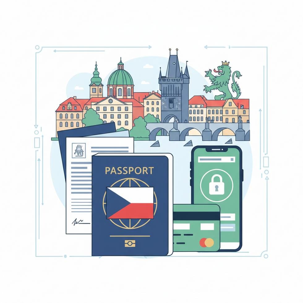 Çekya'da banka hesabı açmak için belgeler ve dijital süreçler