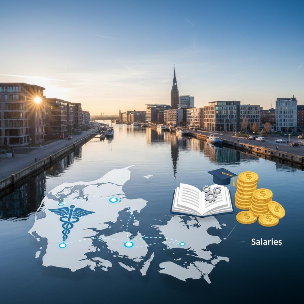 Danimarka'da hemşire olarak çalışan bir sağlık çalışanı