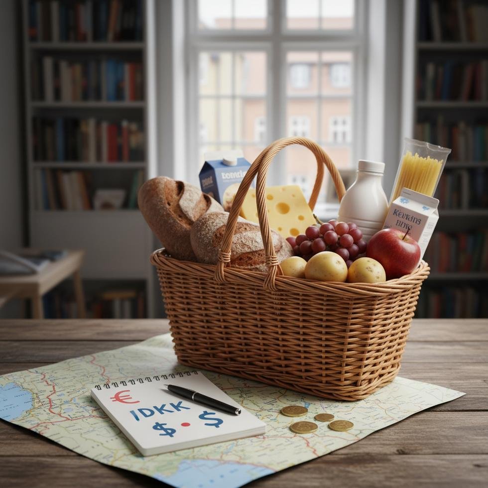 Danimarka’daki temel market ürünleri fiyat tablosu