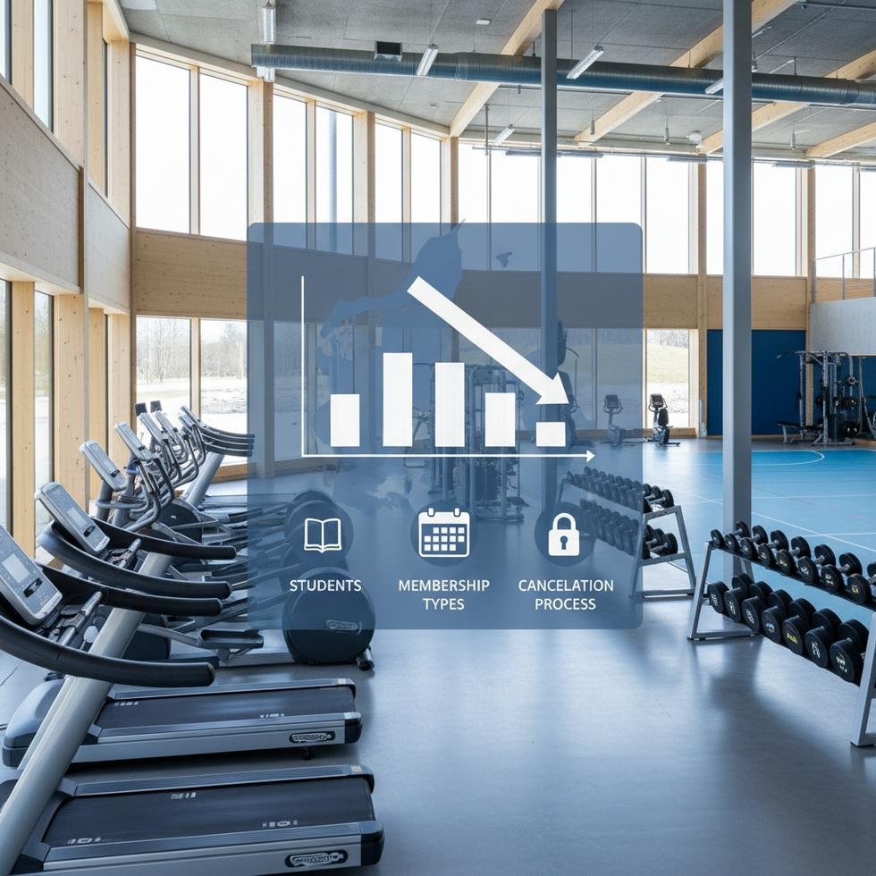 Danimarka'da spor salonu üyeliği yapan öğrenciler