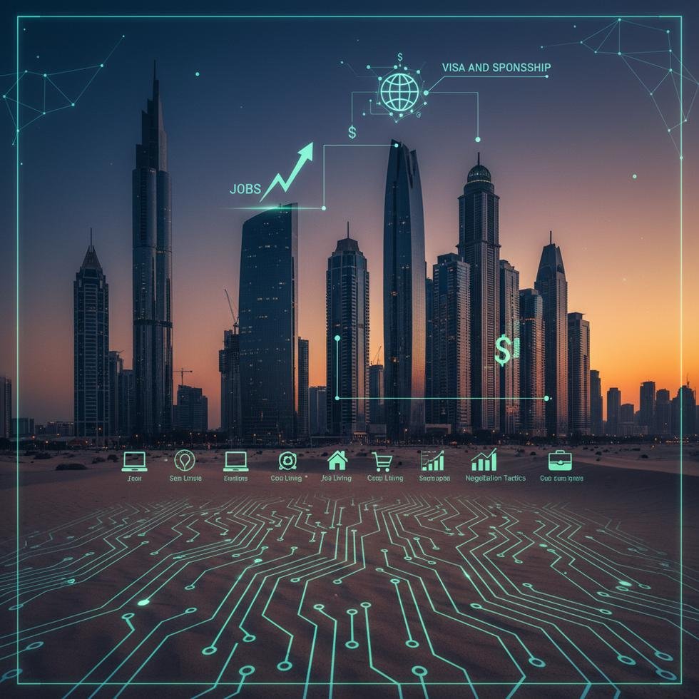 Dubai'de yazılım alanında çalışan kişilerin maaş aralıklarını gösteren tablo