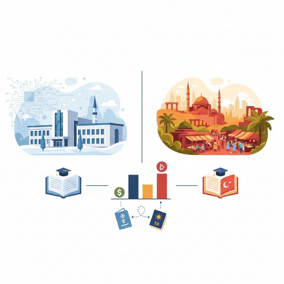 Estonya ve Türkiye'nin eğitim ve yaşam karşılaştırması görseli