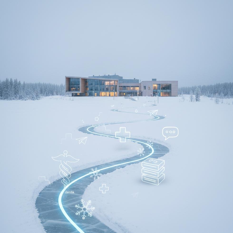 Finlandiya'da hemşire olarak görev yapan bir sağlık çalışanı