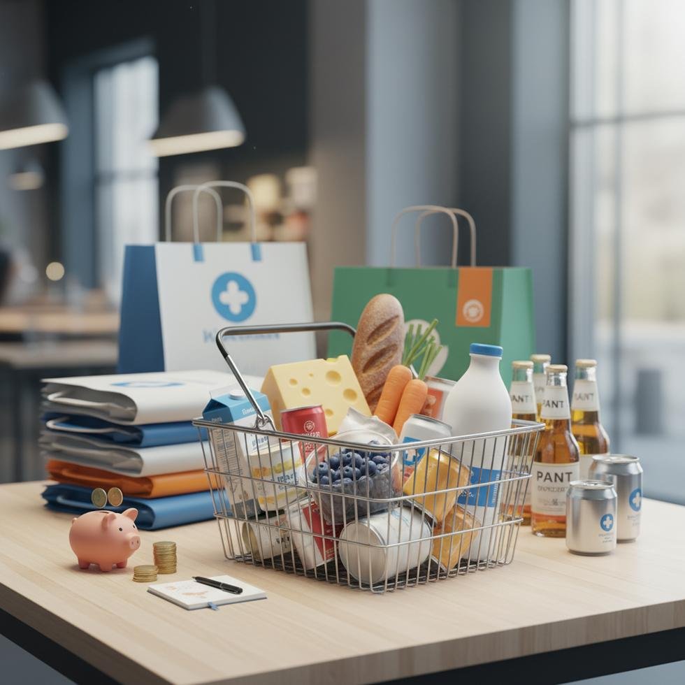 Finlandiya’da market raflarındaki ürünlerin fiyat etiketleri