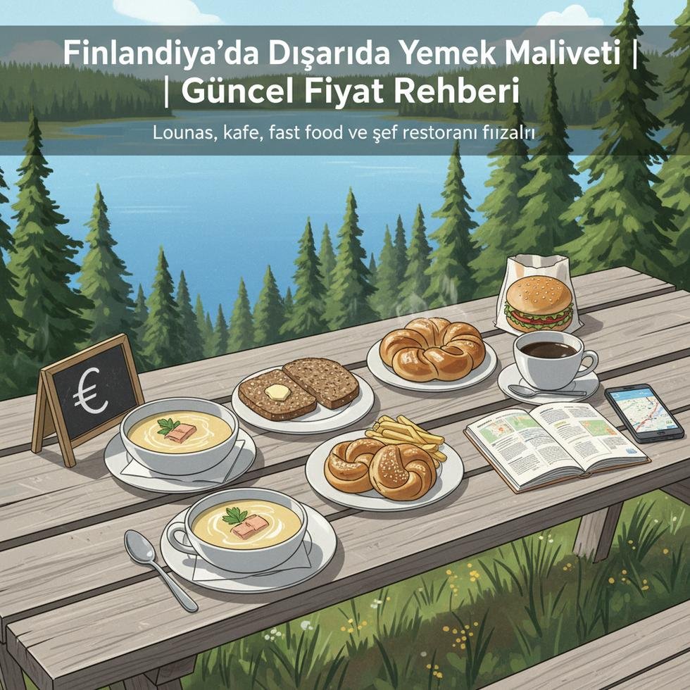 Finlandiya'da restoran menüsü ve yemek fiyatları