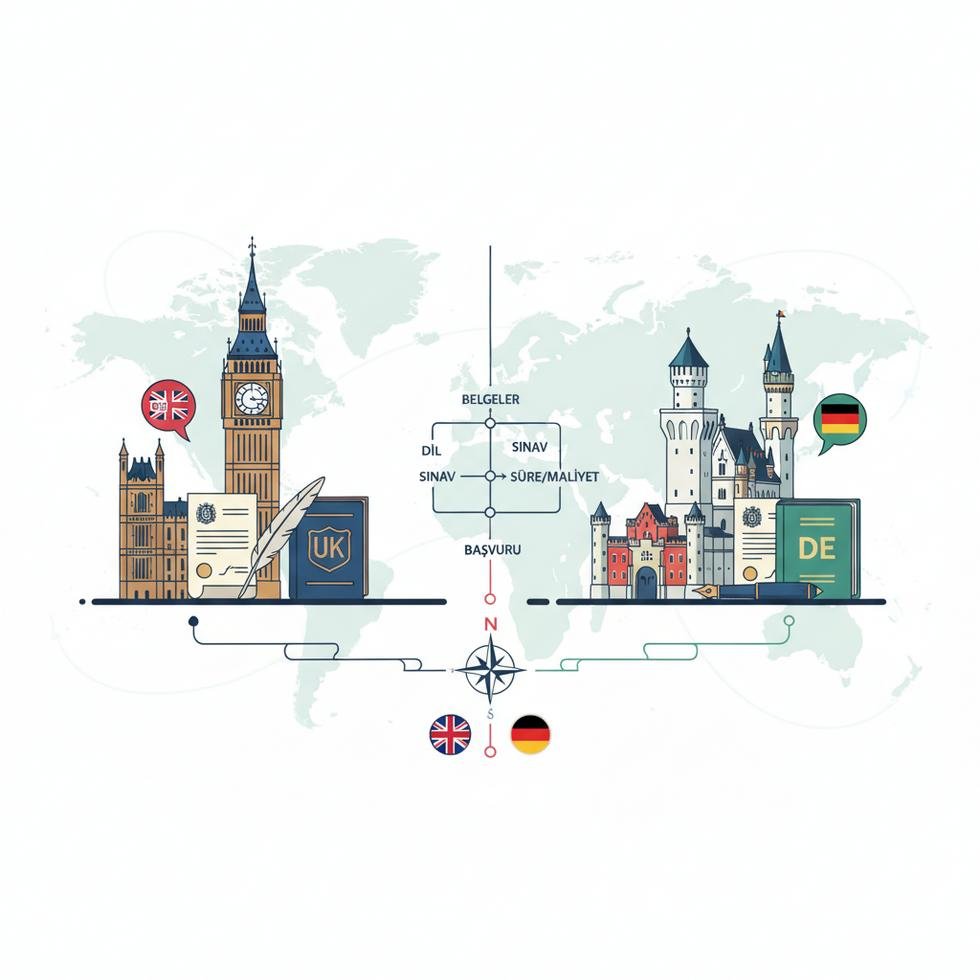 GMC ve Approbation süreçlerini anlatan karşılaştırmalı tablo