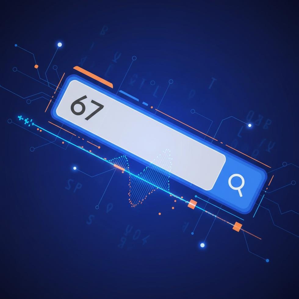 Google arama çubuğunda 67 yazıldığına dair ekran görüntüsü