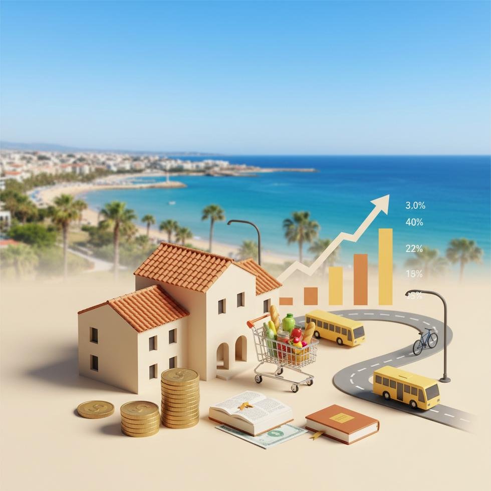 Güney Kıbrıs'ta öğrenci giderlerini anlatan tablo