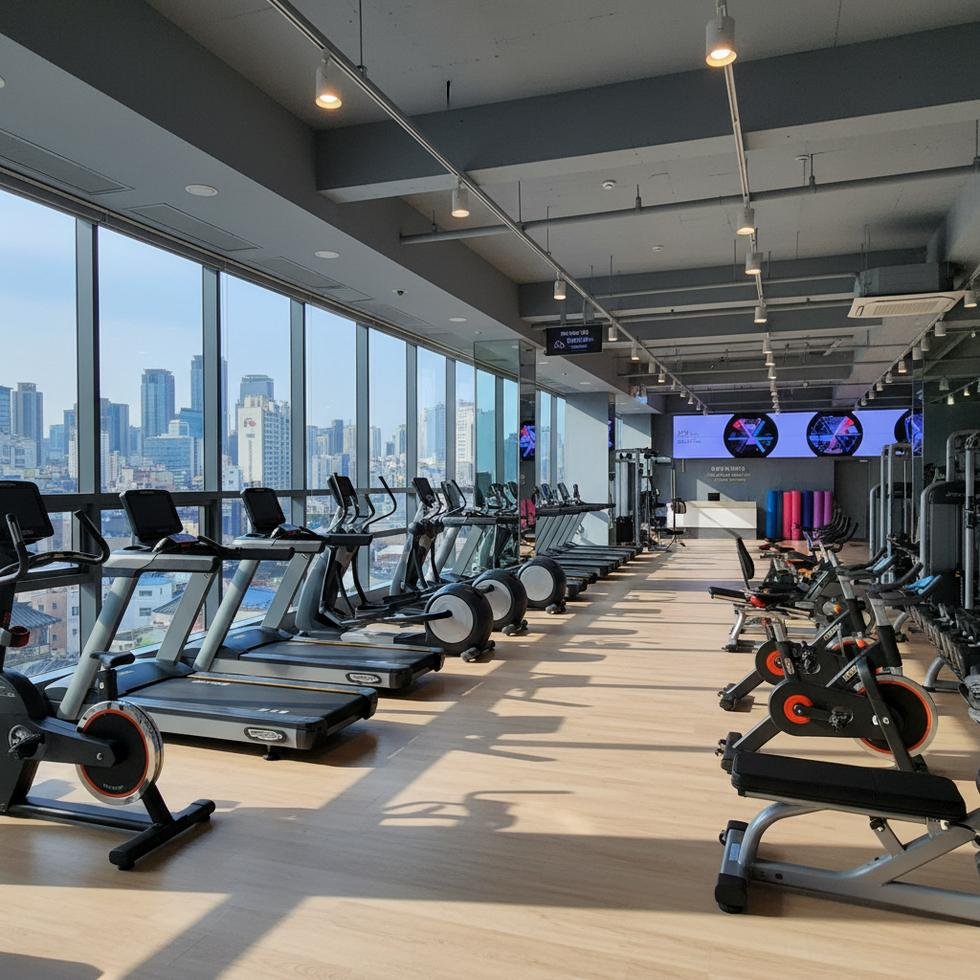 Güney Kore'de spor salonu üyelik ücretlerini anlatan tablo