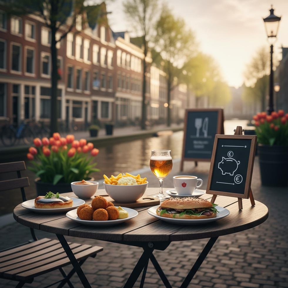 Hollanda’da dışarıda yemek fiyatlarını gösteren tablo ve içerikler