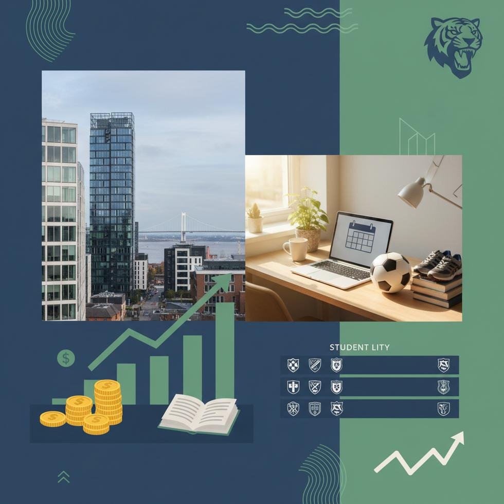 Hull City stadyumu ve maç atmosferinde uluslararası öğrenciler