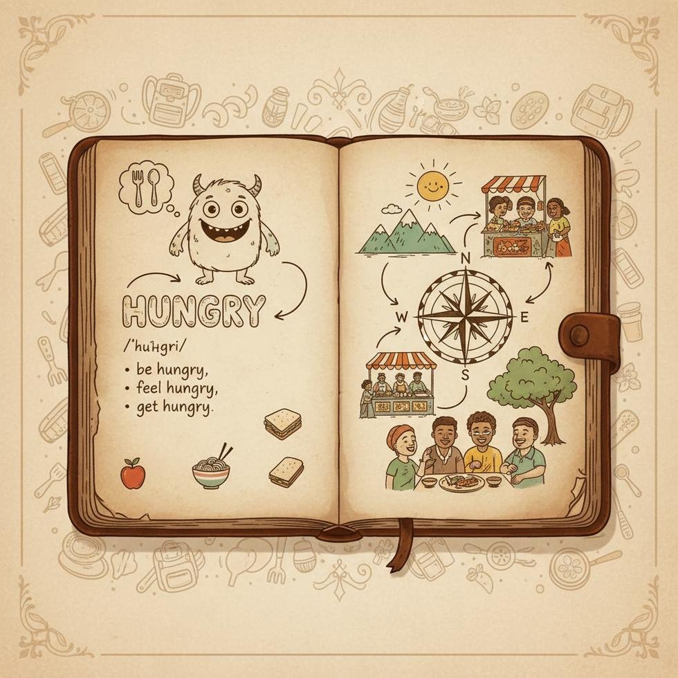 ‘hungry’ kelimesinin anlamı ve İngilizce'de kullanımı