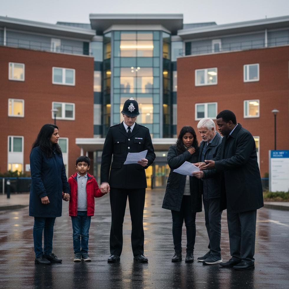 İngiltere'de kriz yaşayan göçmen aileler ve polis