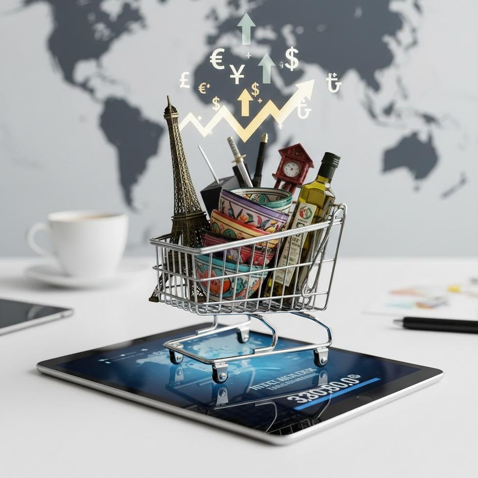 Yurt dışı internet alışverişinde artan fiyatlar ve alışveriş sepeti görüntüsü