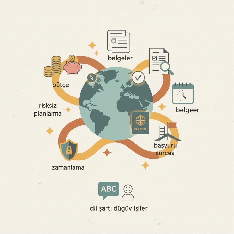 İngilizce bilmeyen kişiler için yurt dışında çalışma izni planı