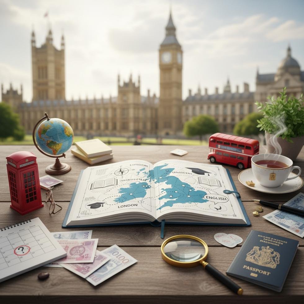 İngiltere'de 30 yaş üstü dil öğrencileri küçük bir sınıfta İngilizce dersi alıyor