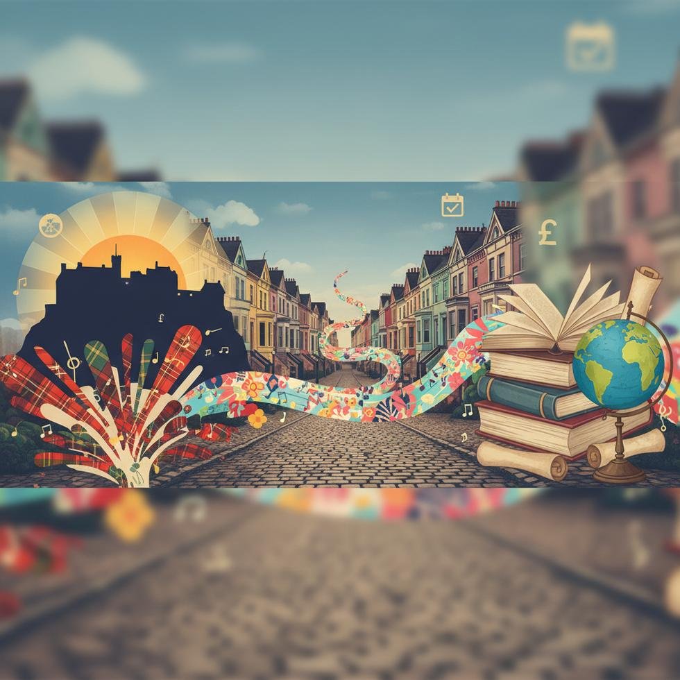 İngiltere’de bir festival alanında sohbet eden gençler