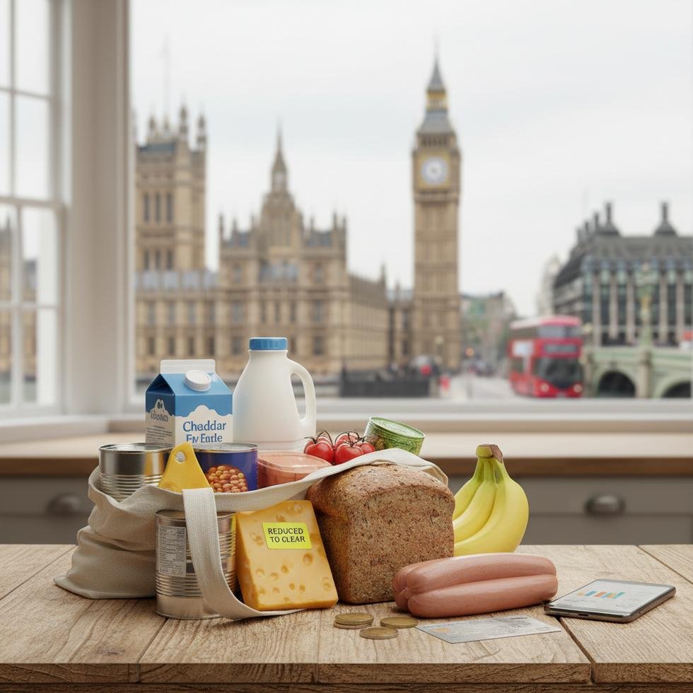 İngiltere süpermarkette raflardaki güncel ürün fiyatları