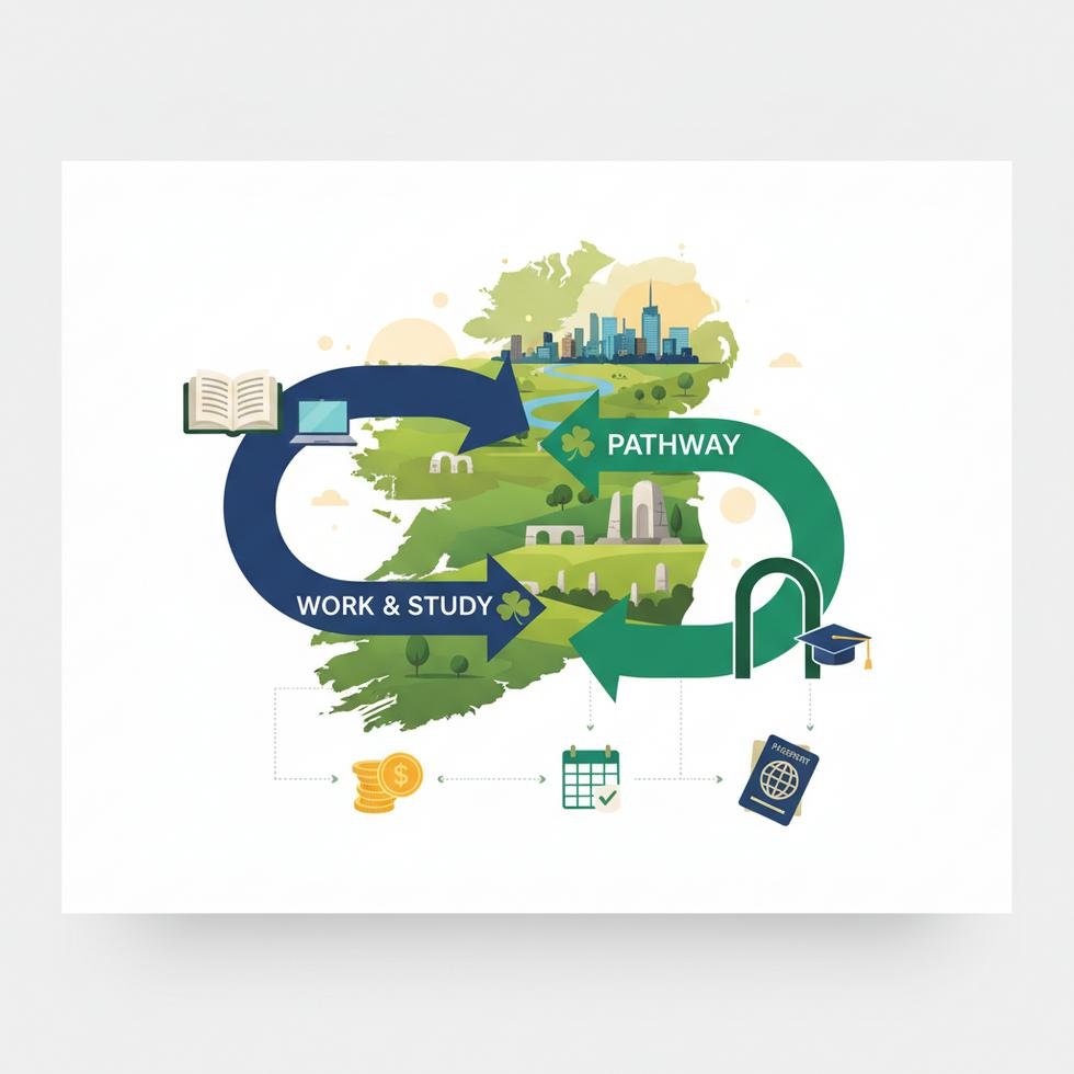 İrlanda'da dil okulundan üniversiteye geçiş yapan uluslararası öğrenciler