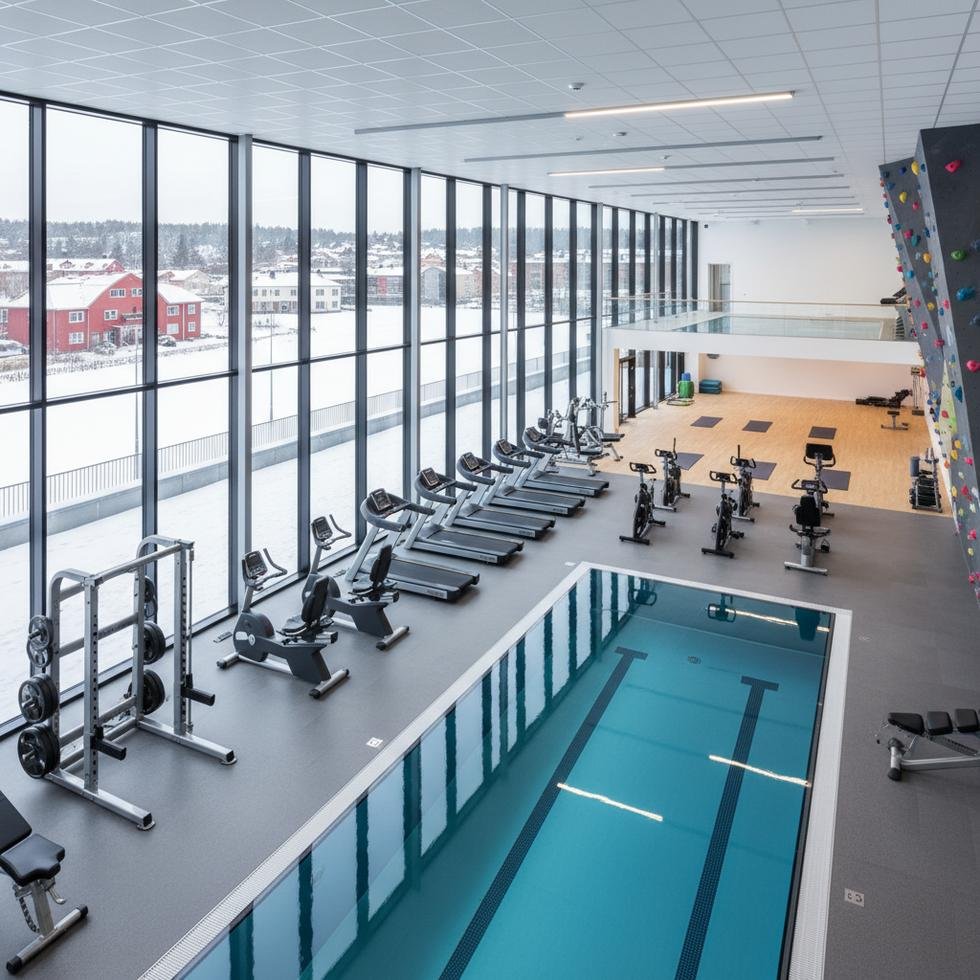 İsveç'te spor salonu üyelikleri ve fiyat aralıklarını anlatan tablo