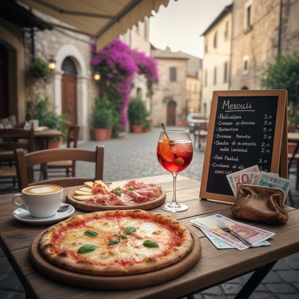 İtalya restoranında dışarıda yemek yiyen insanlar