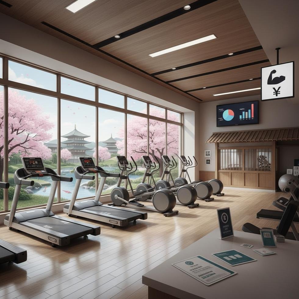 Japonya'da spor salonu üyelikleri ve sosyal aktiviteler hakkında bilgi tablosu