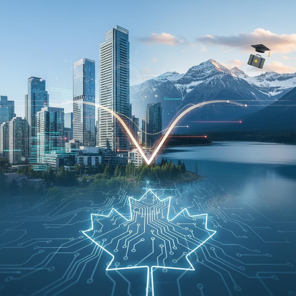 Kanada’da yazılımcı maaşlarının ve vize seçeneklerinin anlatıldığı bir rehber görseli