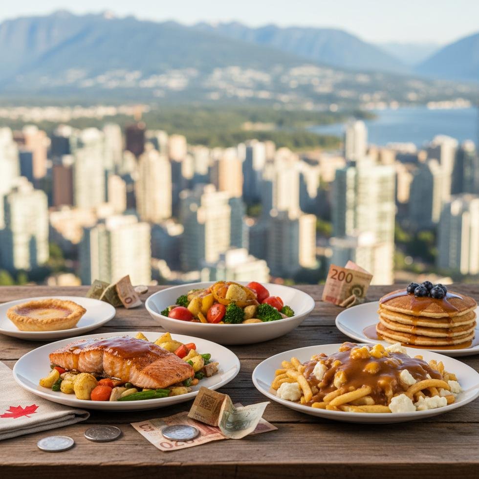 Kanada'da restoran menüsünü inceleyen bir genç