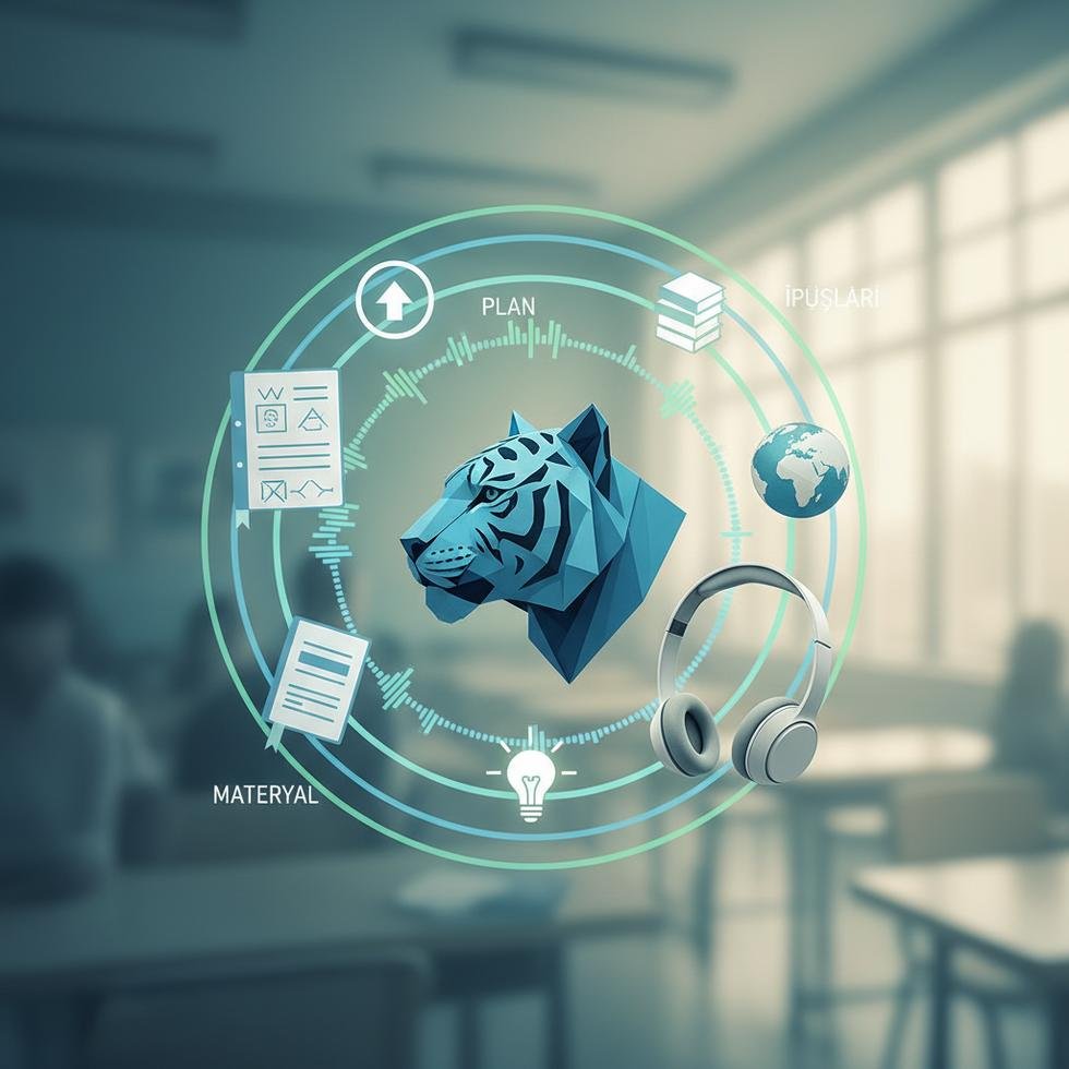 Kaplan sınıfında dinleme pratiği yapan öğrenciler