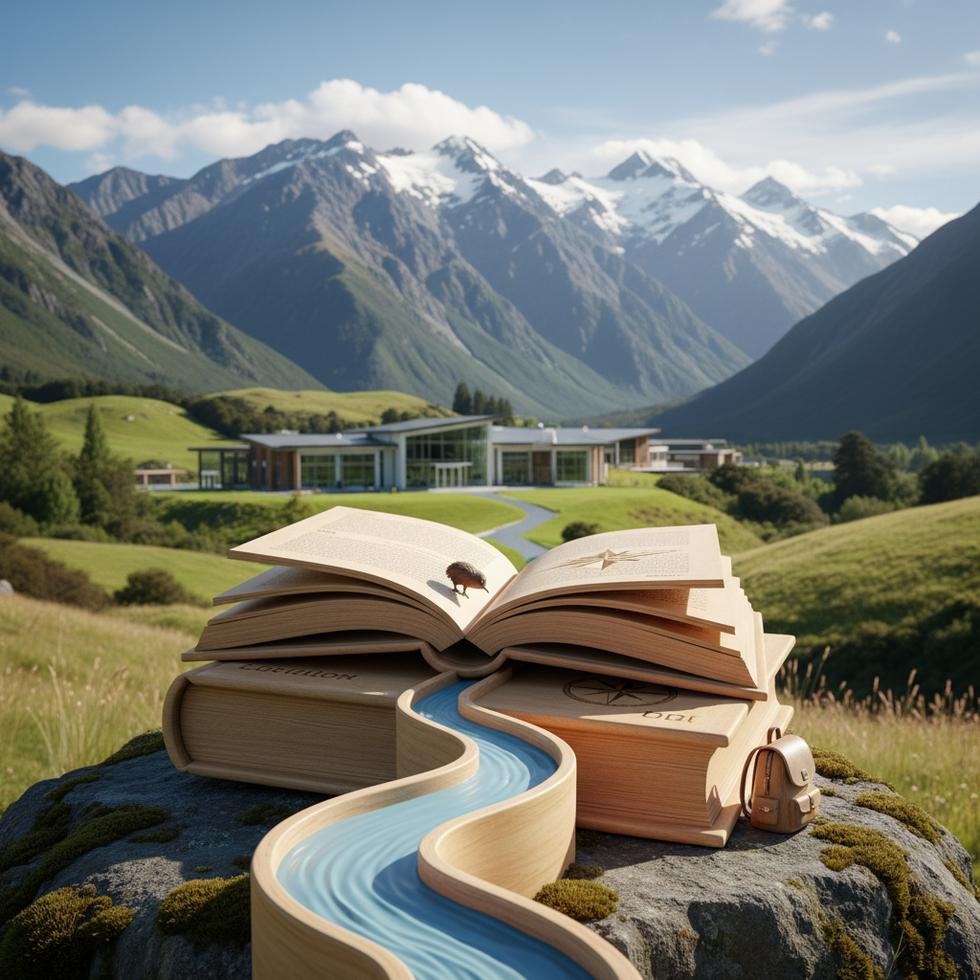 Kaplan ile Yeni Zelanda’da dil eğitimi alan öğrenciler