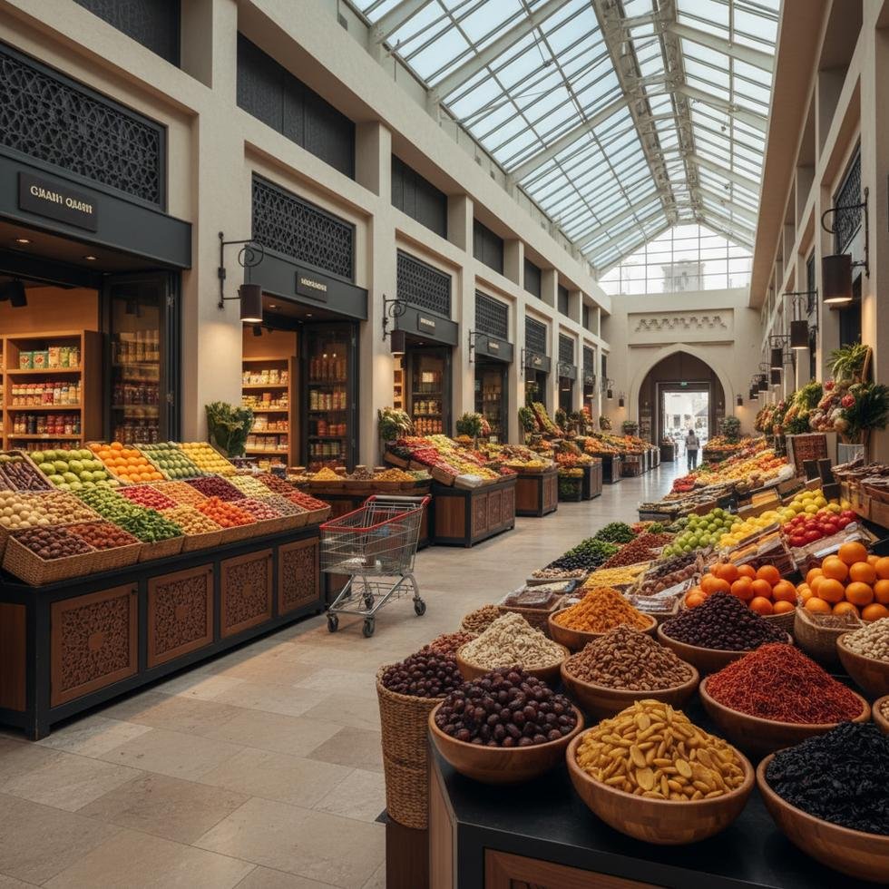 Katar marketinde ürün fiyatları etiketleri