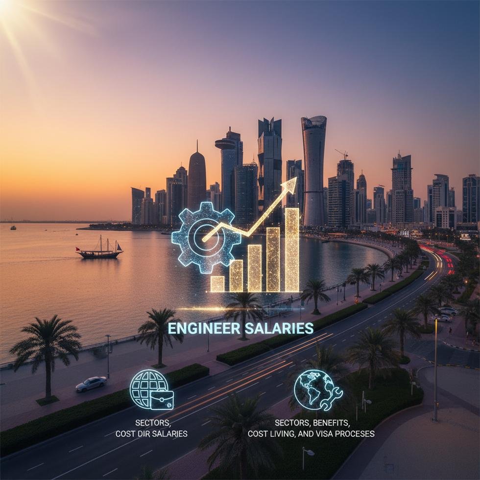 Katar'da mühendis olarak çalışan kişilerin ortalama maaş grafiği