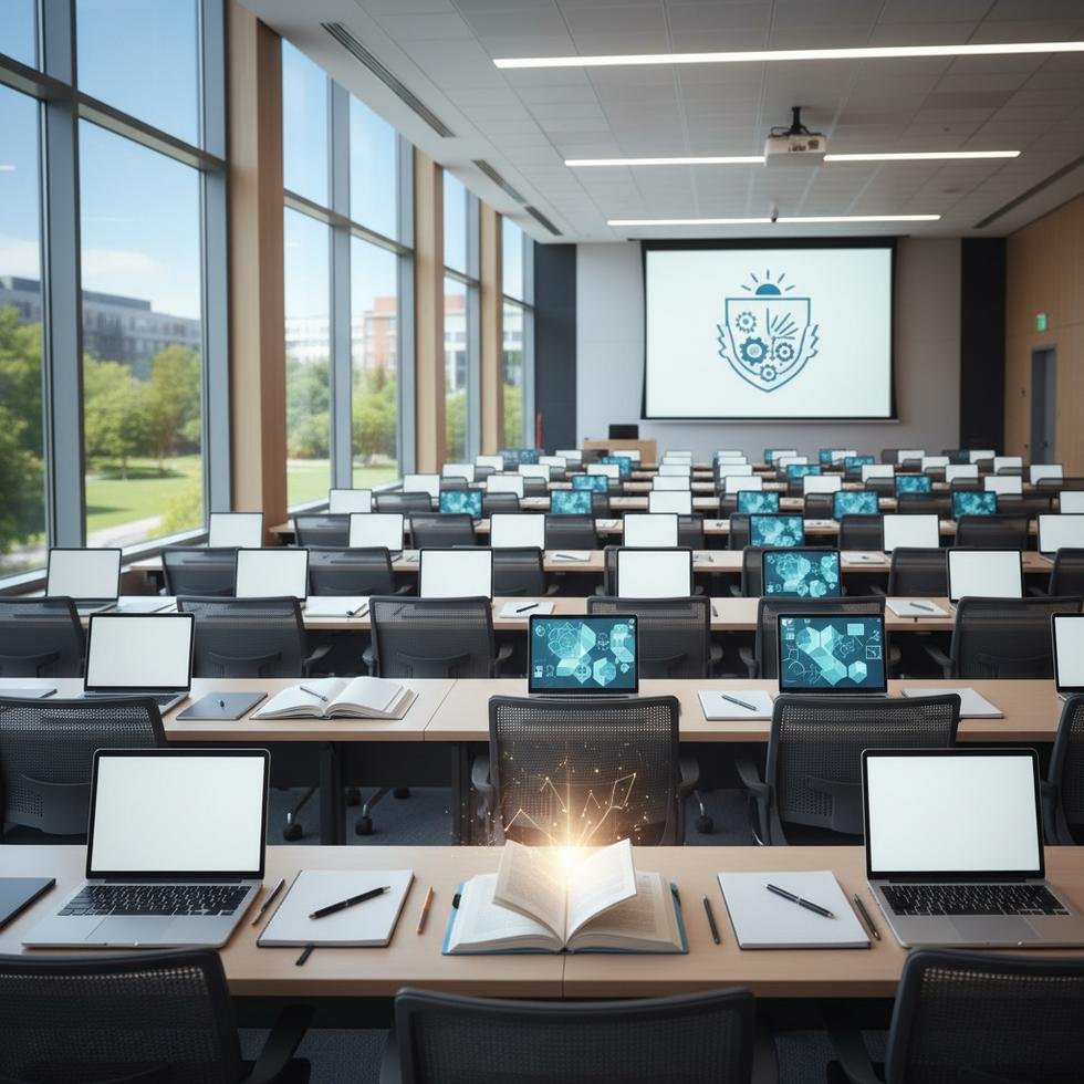 Bir grup öğrenci bursluluk sınavına katılıyor