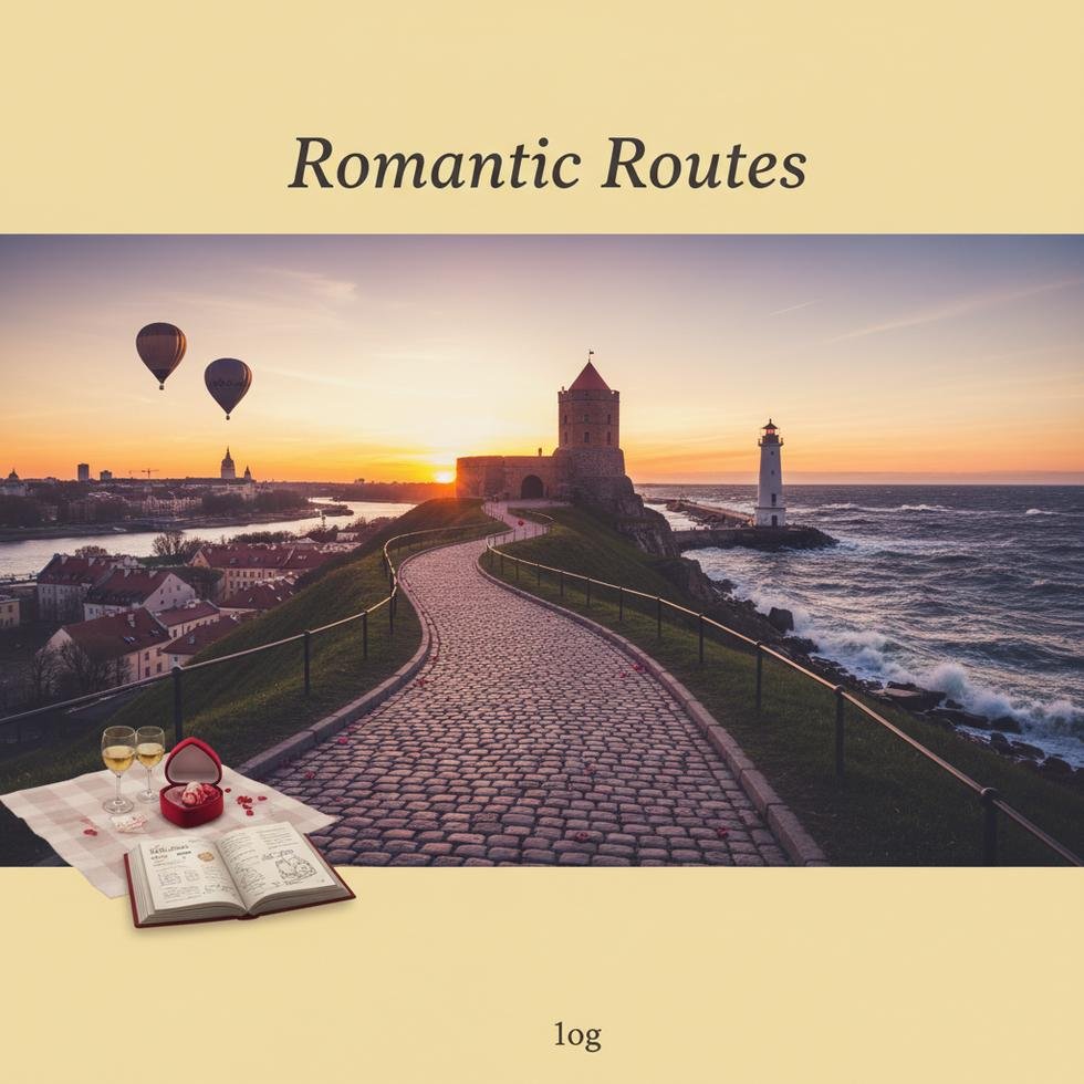 Vilnius'ta kışın sevgililer günü yürüyüşü yapan çift