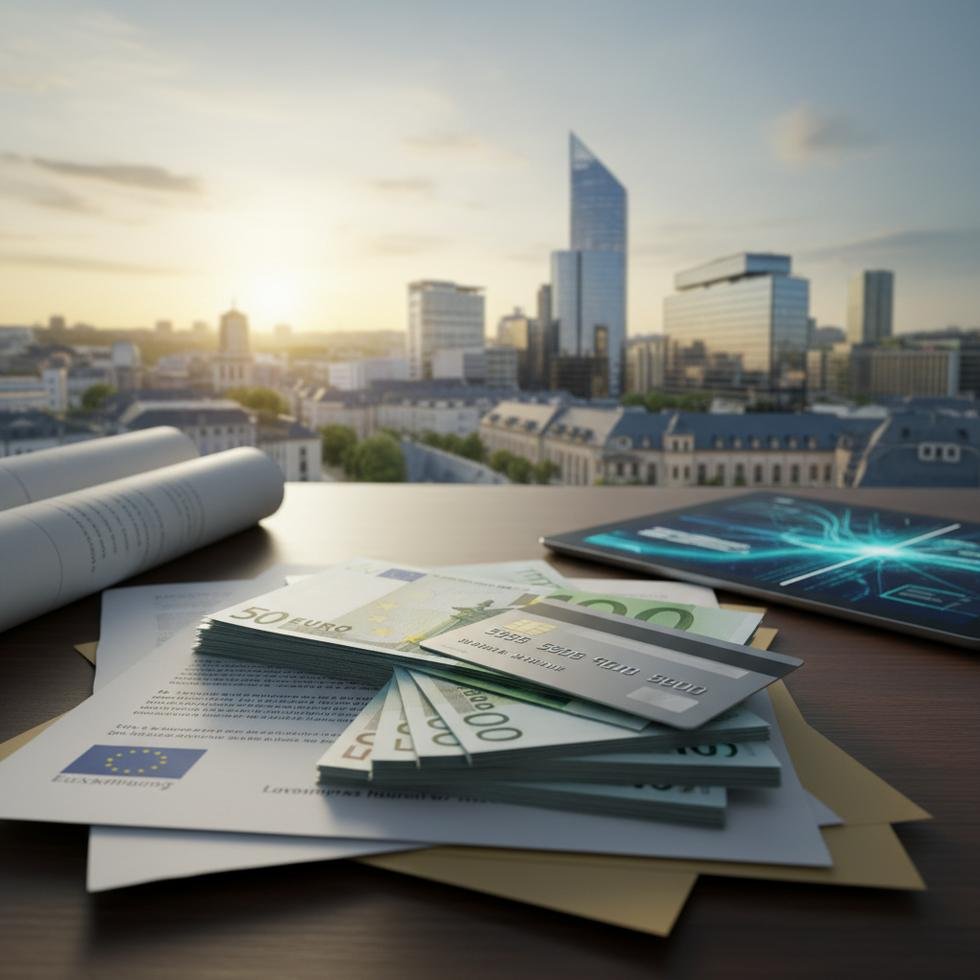 Lüksemburg’da banka hesabı açma sürecini gösteren grafik