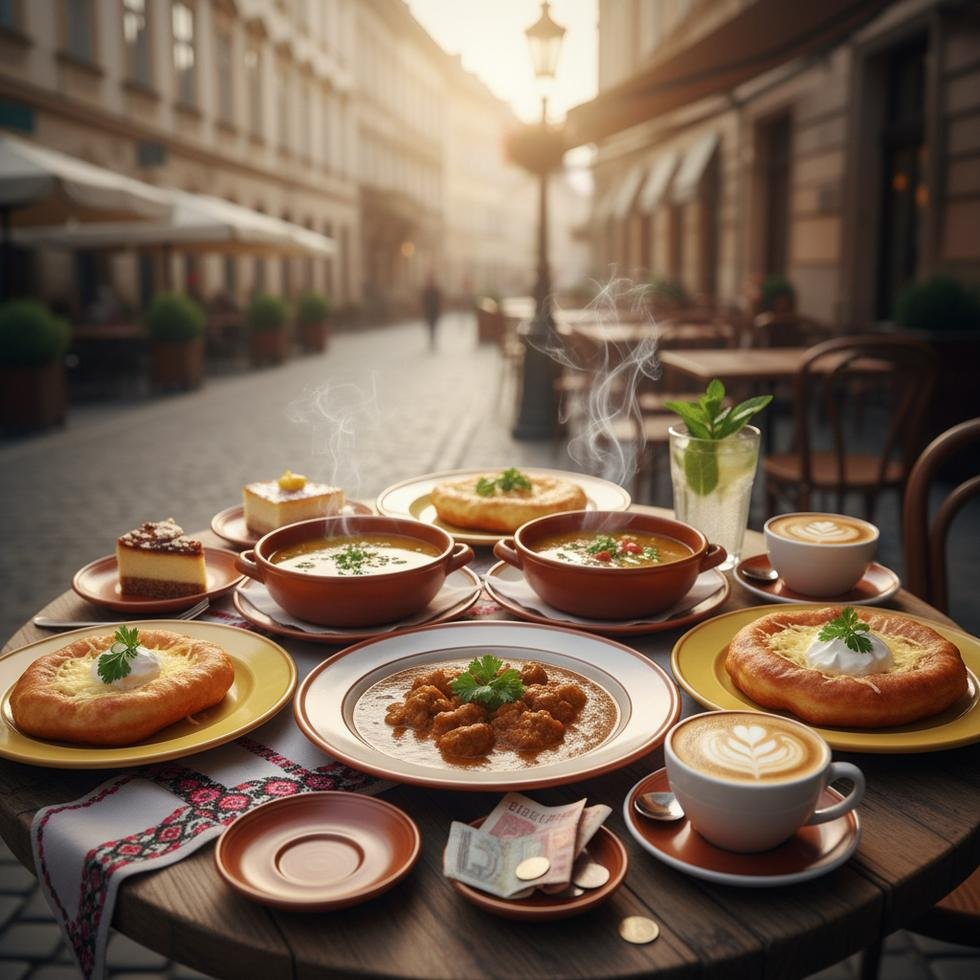 Macaristan'da bir kafede menüye bakan öğrenciler